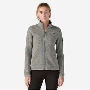 Patagonia Women’s Better Sweater Fleece Zip Up Jacket size S 
Birch White (gray)